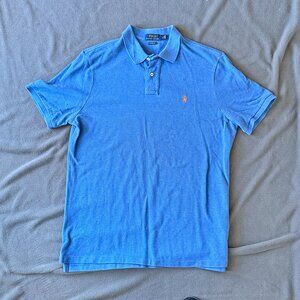 Polo Ralph Lauren Classic Fit Polo Shirt Men’s Large Blue Cotton Pony Logo